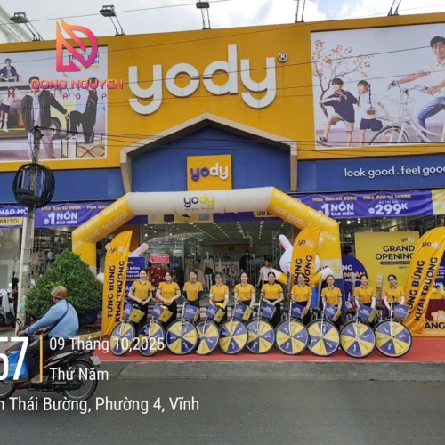 ROADSHOW XE ĐẠP YODY VĨNH LONG BÙNG NỔ CÙNG ĐỒNG NGUYỄN GROUP